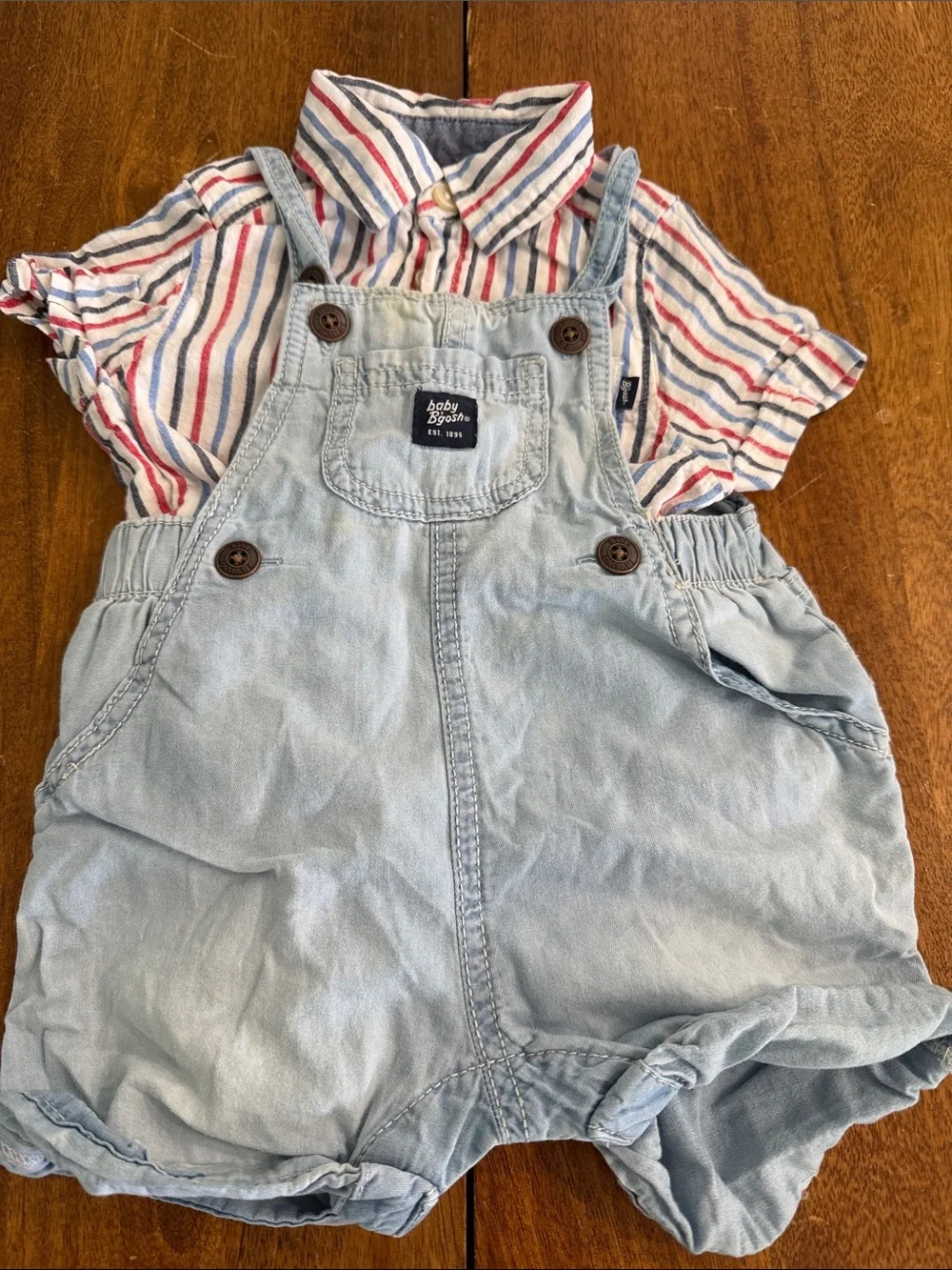 Set of 2 OshKosh B'gosh Overalls 6 months